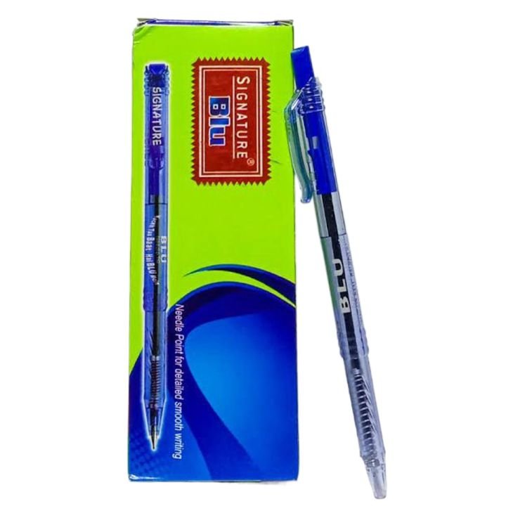 Ball Point Signature (Blue)2-min